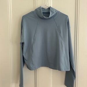 Athleta Sky Blue Turtleneck Top